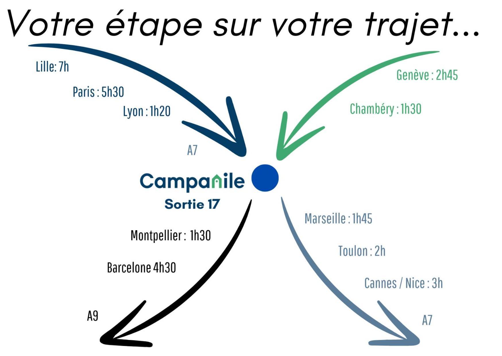 Hotel Campanile Montelimar Nord - A7 Sortie 17 3*